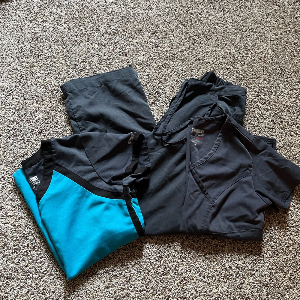 Greys anatomy scrub set small gray